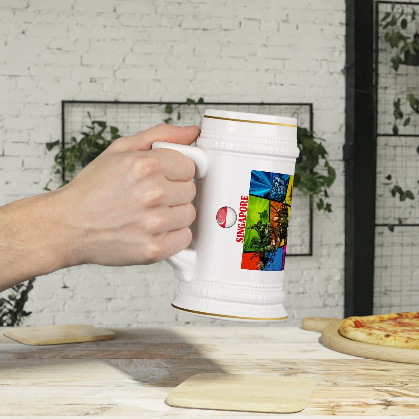 Buddy Line Stein Mug