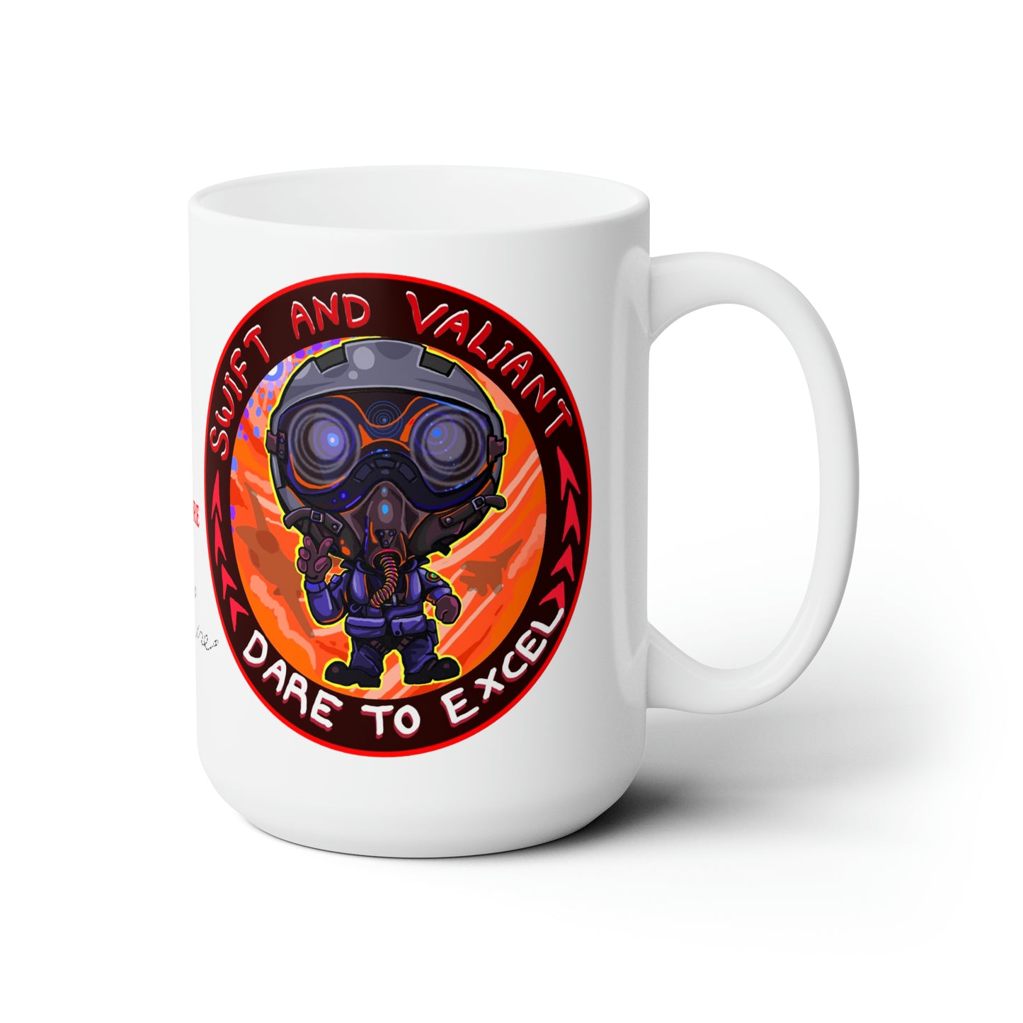 Swift and Vigilant Ceramic Mug 15oz