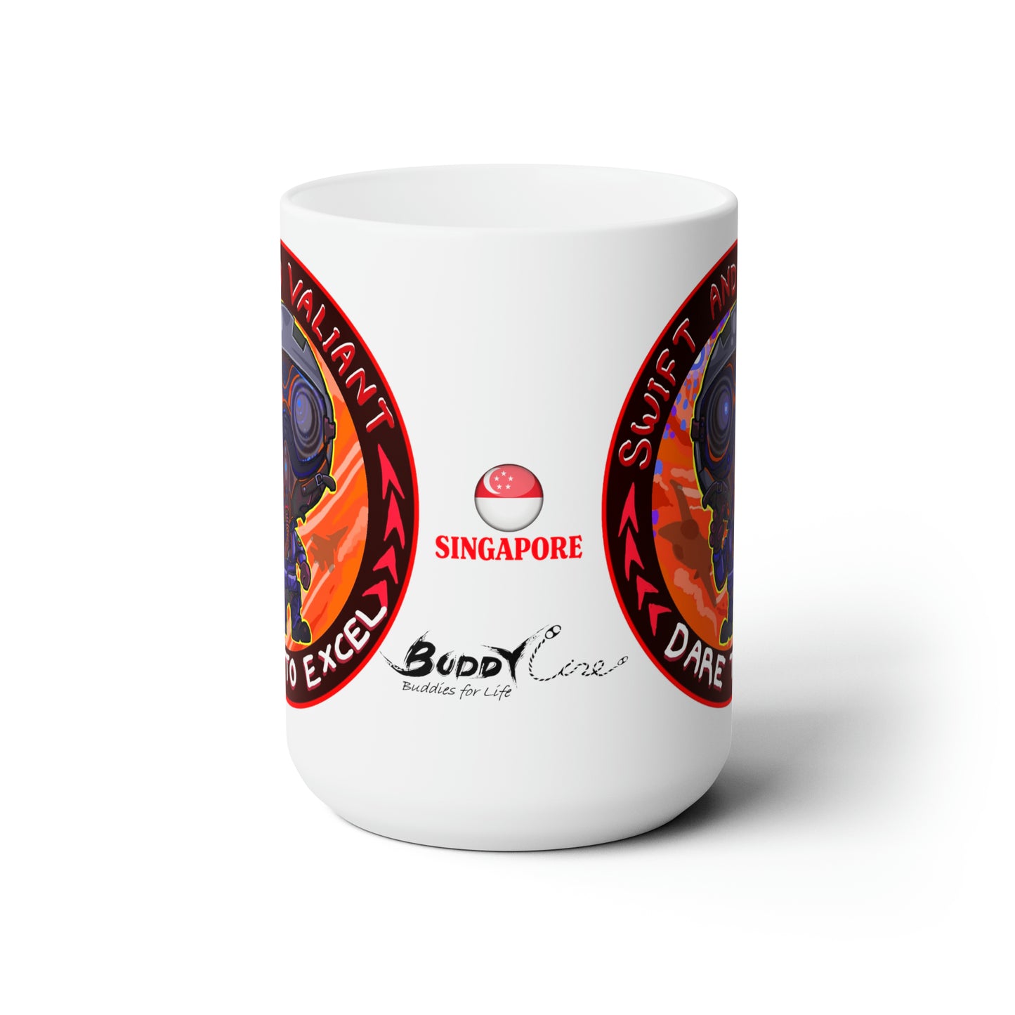 Swift and Vigilant Ceramic Mug 15oz