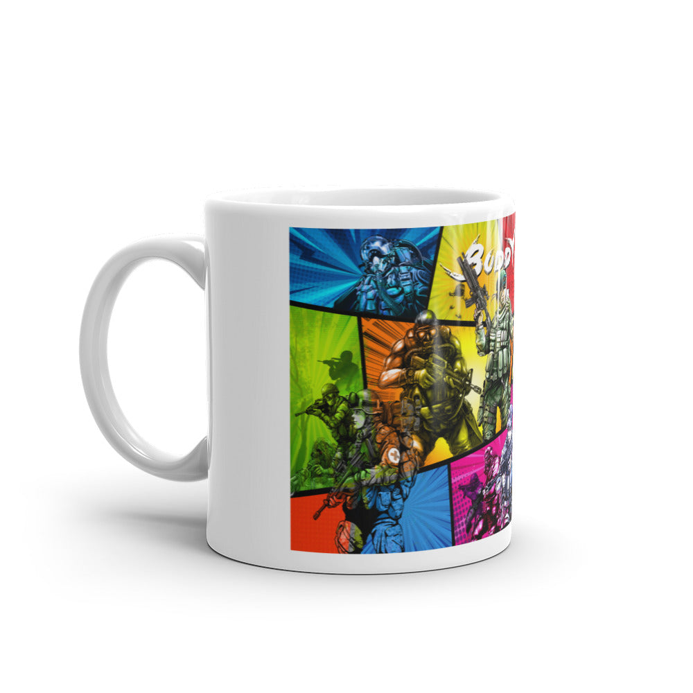 Buddyline Collage White Mug