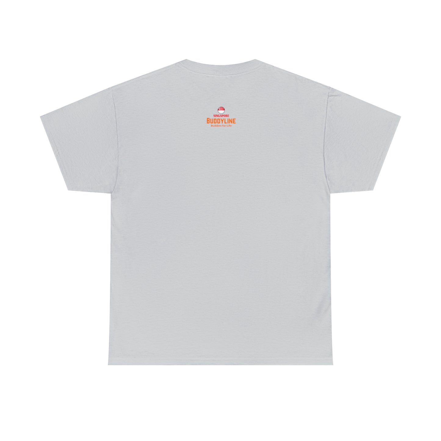 Buddy Line Unisex Heavy Cotton Tee (orange text)