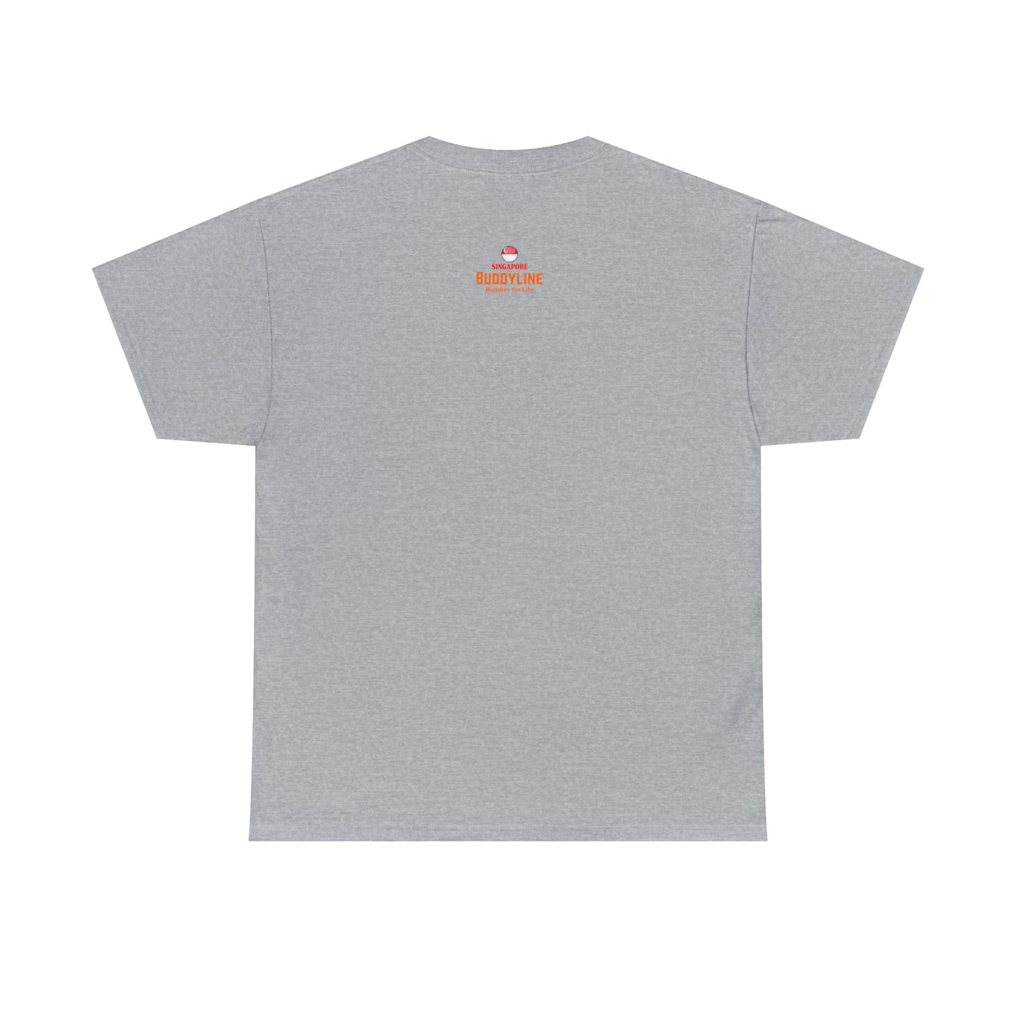 Buddy Line Unisex Heavy Cotton Tee (orange text)