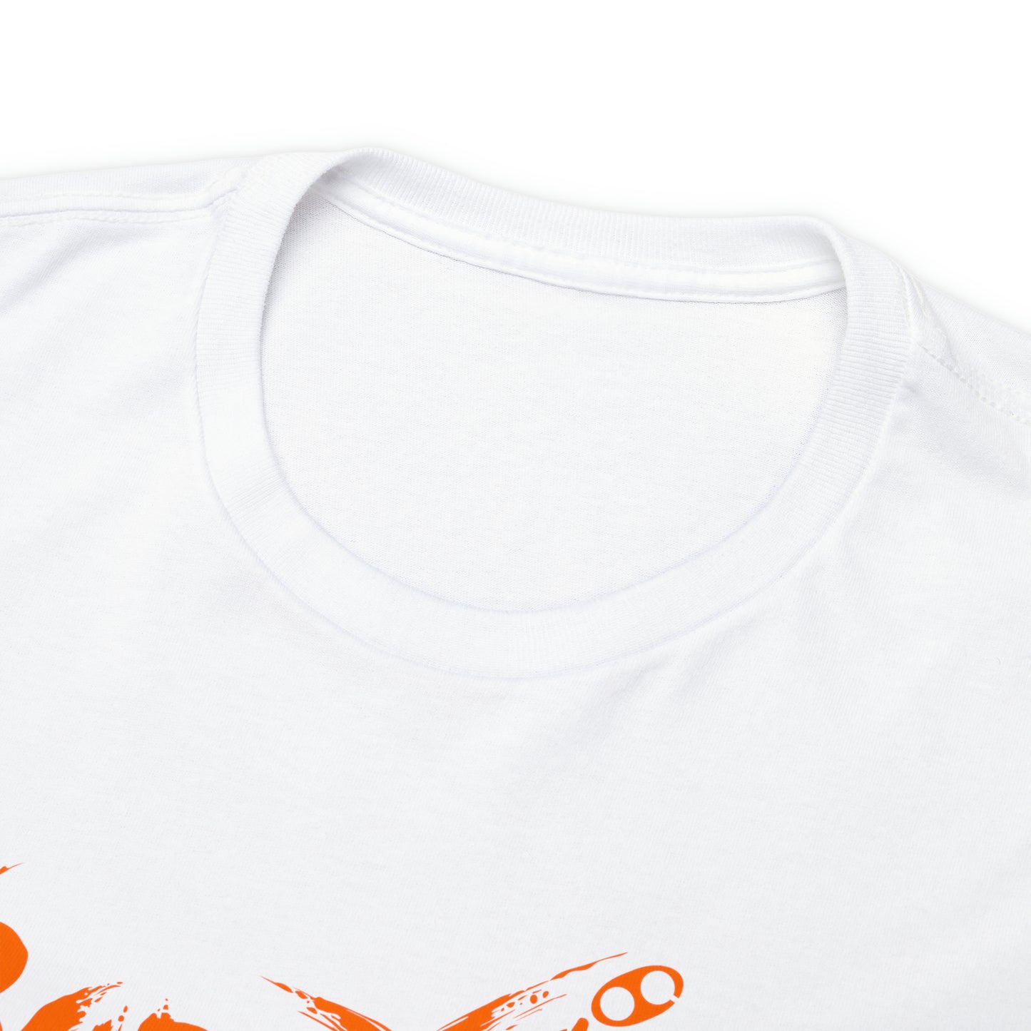 Buddy Line Unisex Heavy Cotton Tee (orange text)