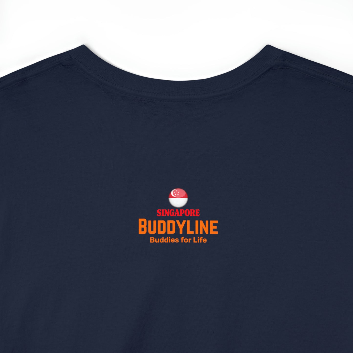 Buddy Line Unisex Heavy Cotton Tee (orange text)