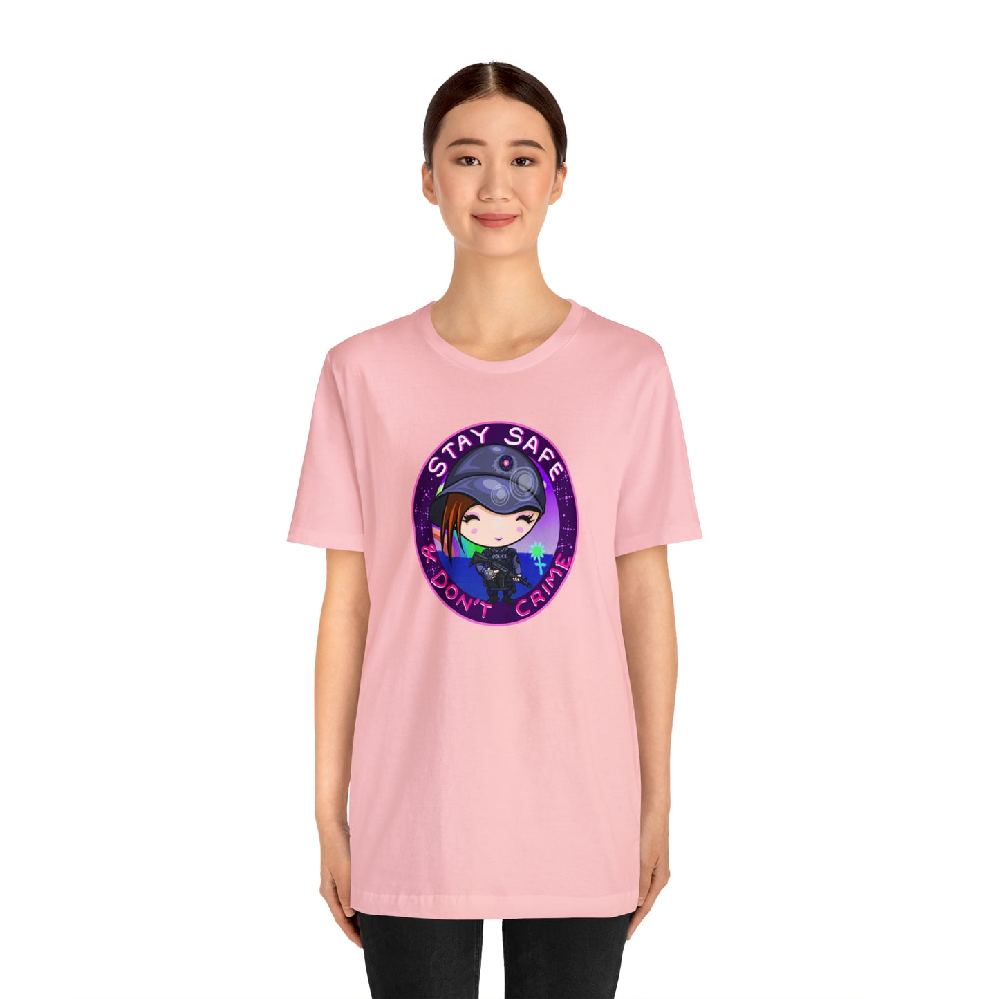 Stay Safe Don't Crime Unisex Jersey Short Sleeve Tee