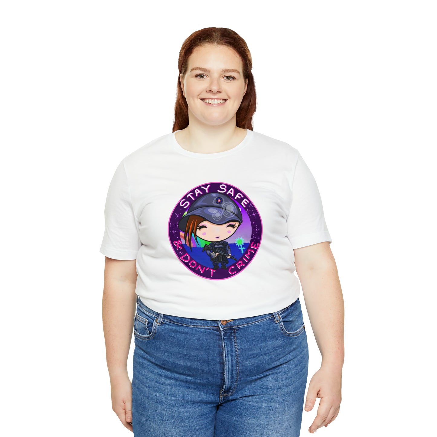Stay Safe Don't Crime Unisex Jersey Short Sleeve Tee