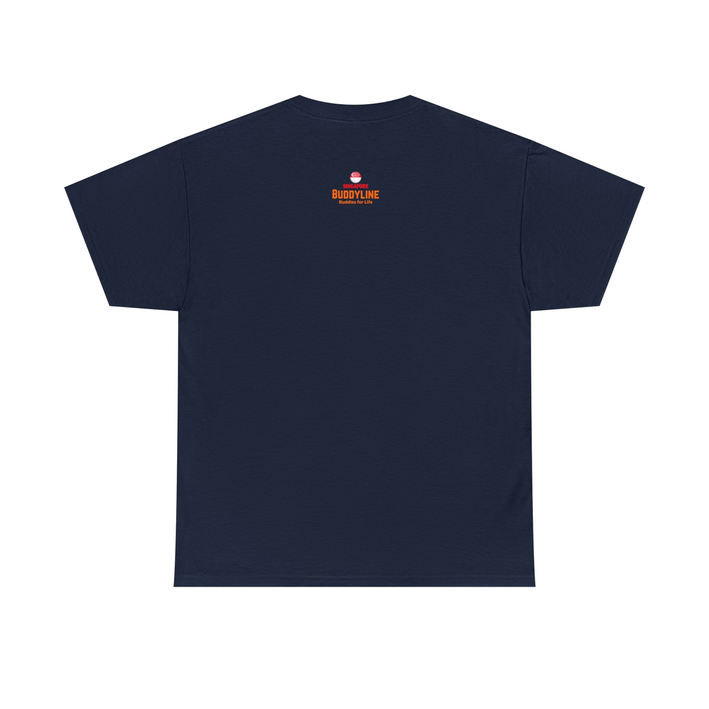 Buddy Line Unisex Heavy Cotton Tee (orange text)