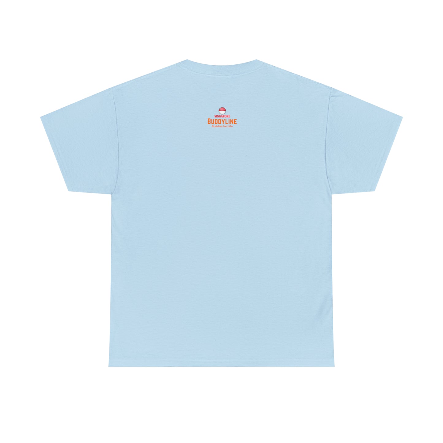 Buddy Line Unisex Heavy Cotton Tee (orange text)