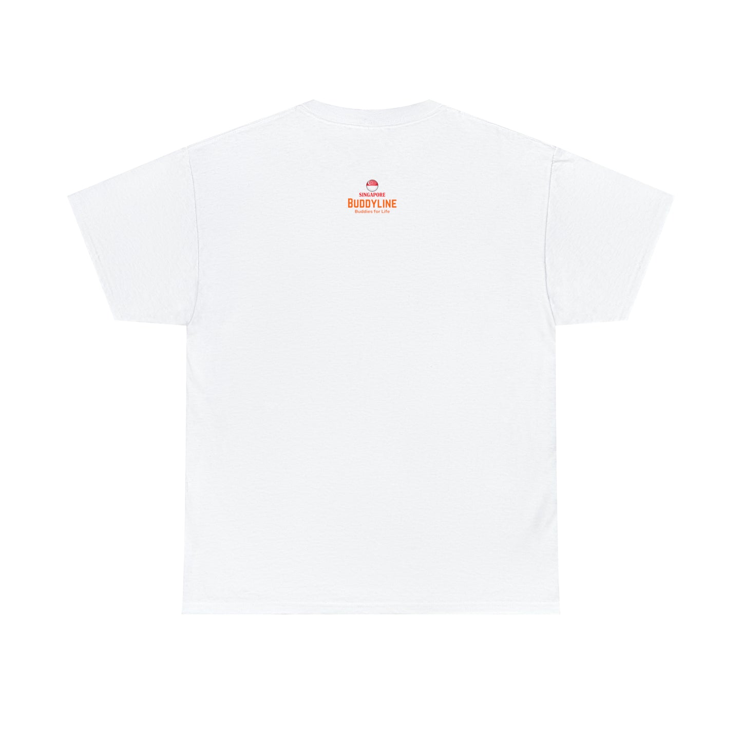 Buddy Line Unisex Heavy Cotton Tee (orange text)