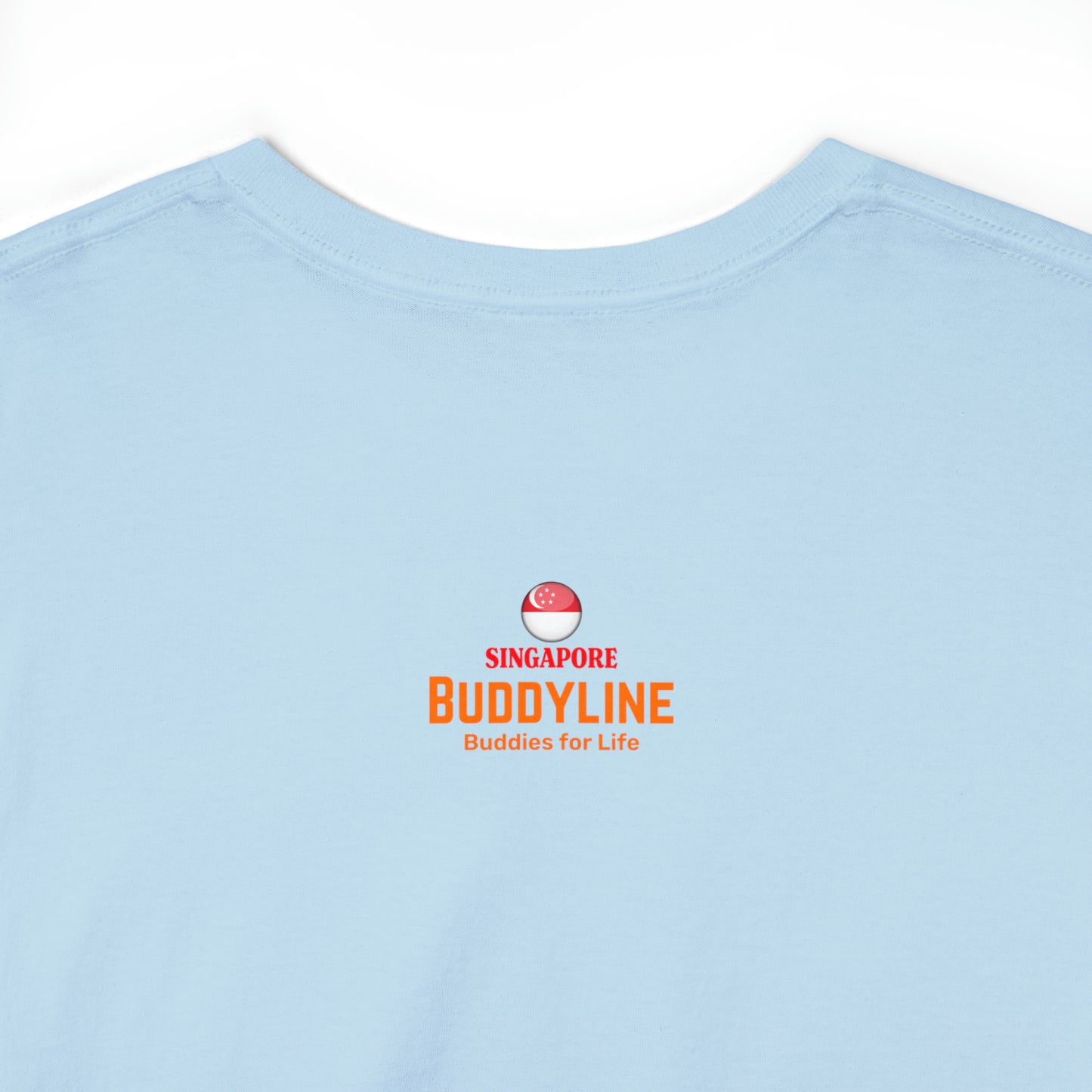 Buddy Line Unisex Heavy Cotton Tee (orange text)