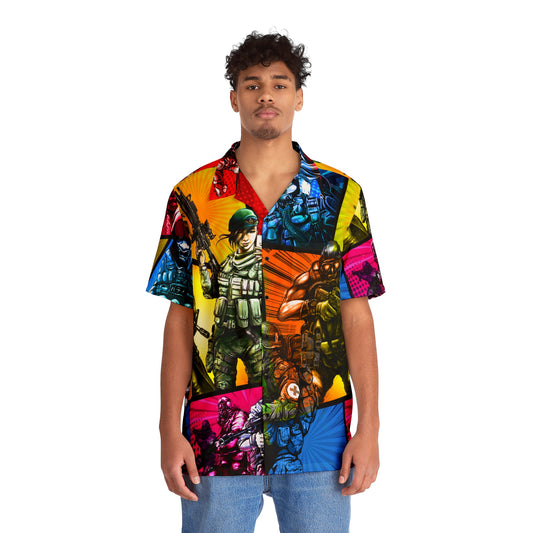 Buddy Line Men's Hawaiian Shirt (AOP)