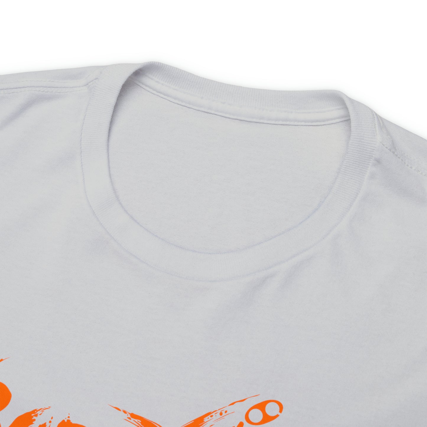 Buddy Line Unisex Heavy Cotton Tee (orange text)