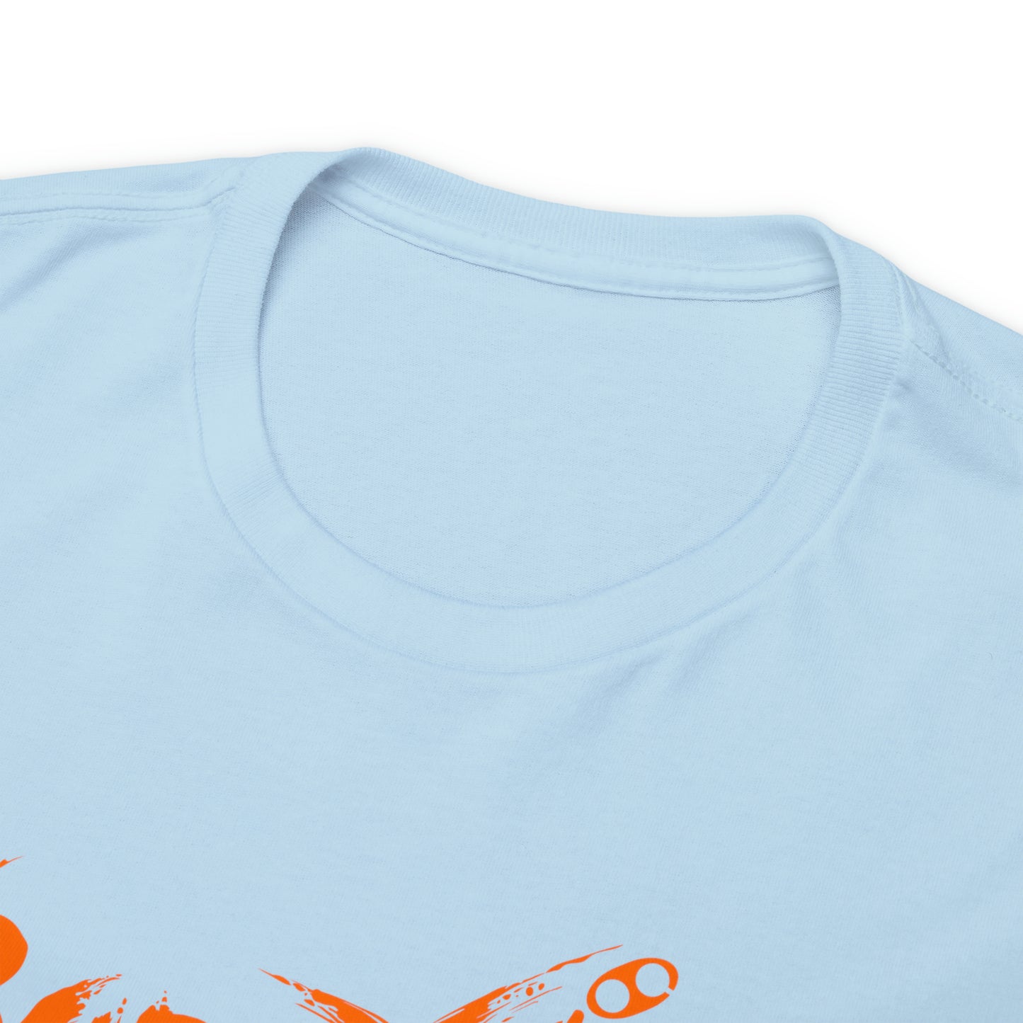 Buddy Line Unisex Heavy Cotton Tee (orange text)