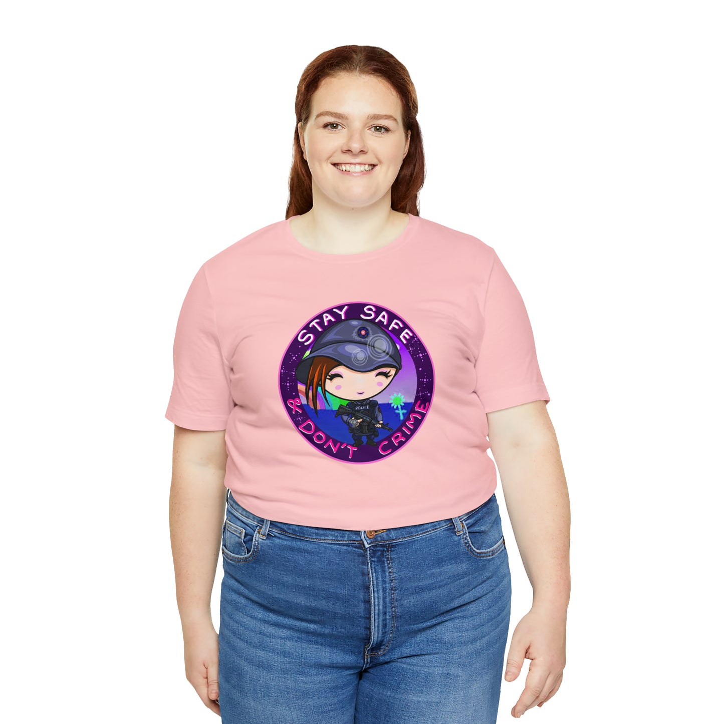 Stay Safe Don't Crime Unisex Jersey Short Sleeve Tee