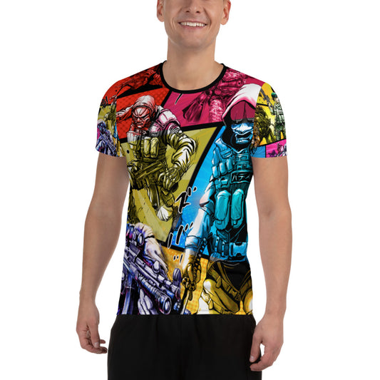 Buddyline Collage Men's Athletic T-shirt